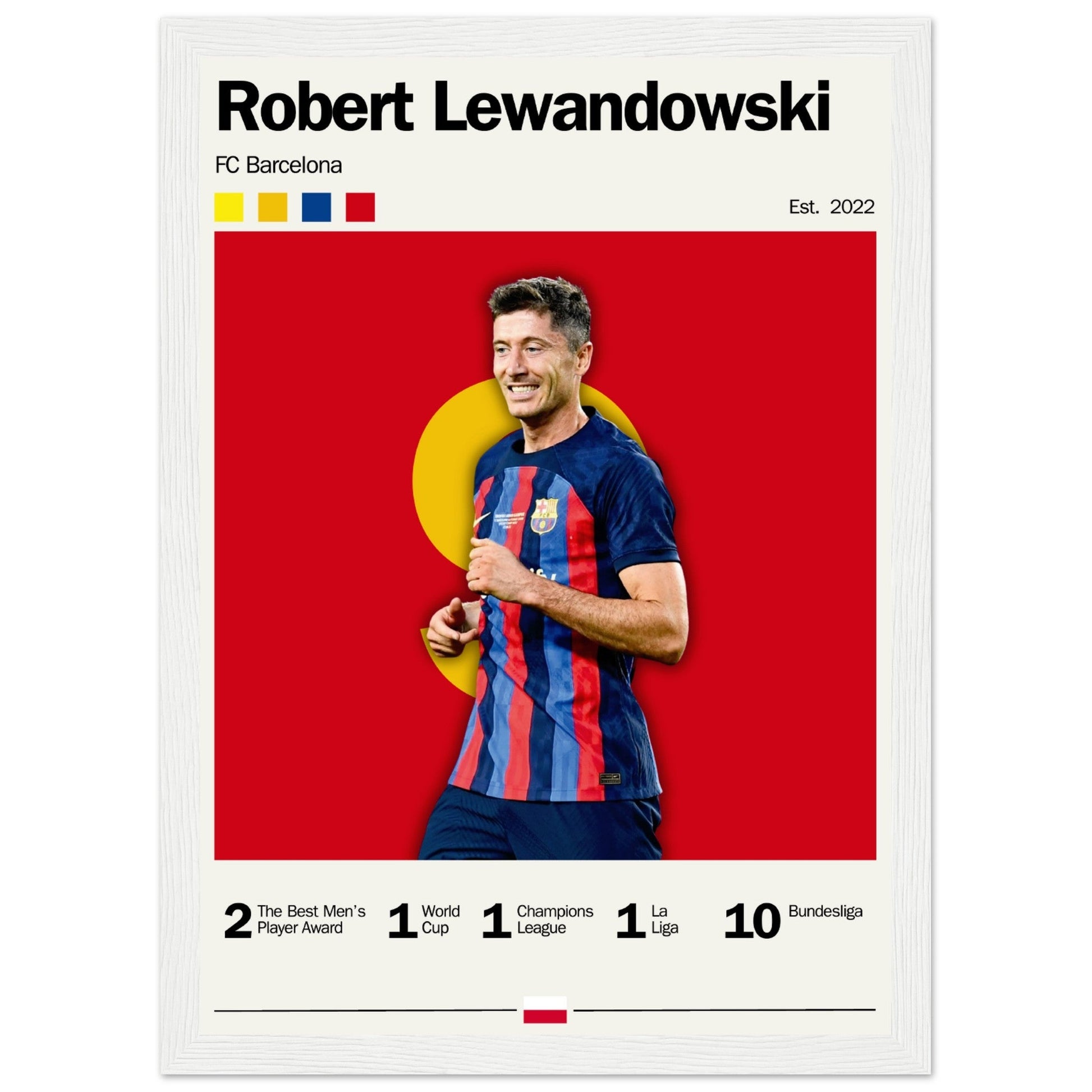 Robert Lewandowski - FC Barcelona - Aurora Designs