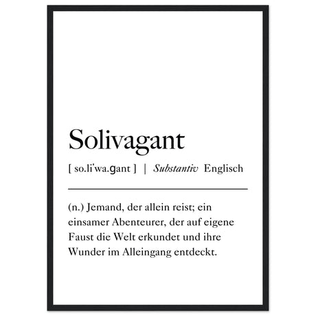 Solivagant Definition - Aurora Designs