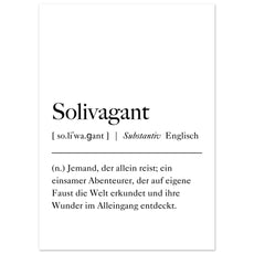 Solivagant Definition - Aurora Designs