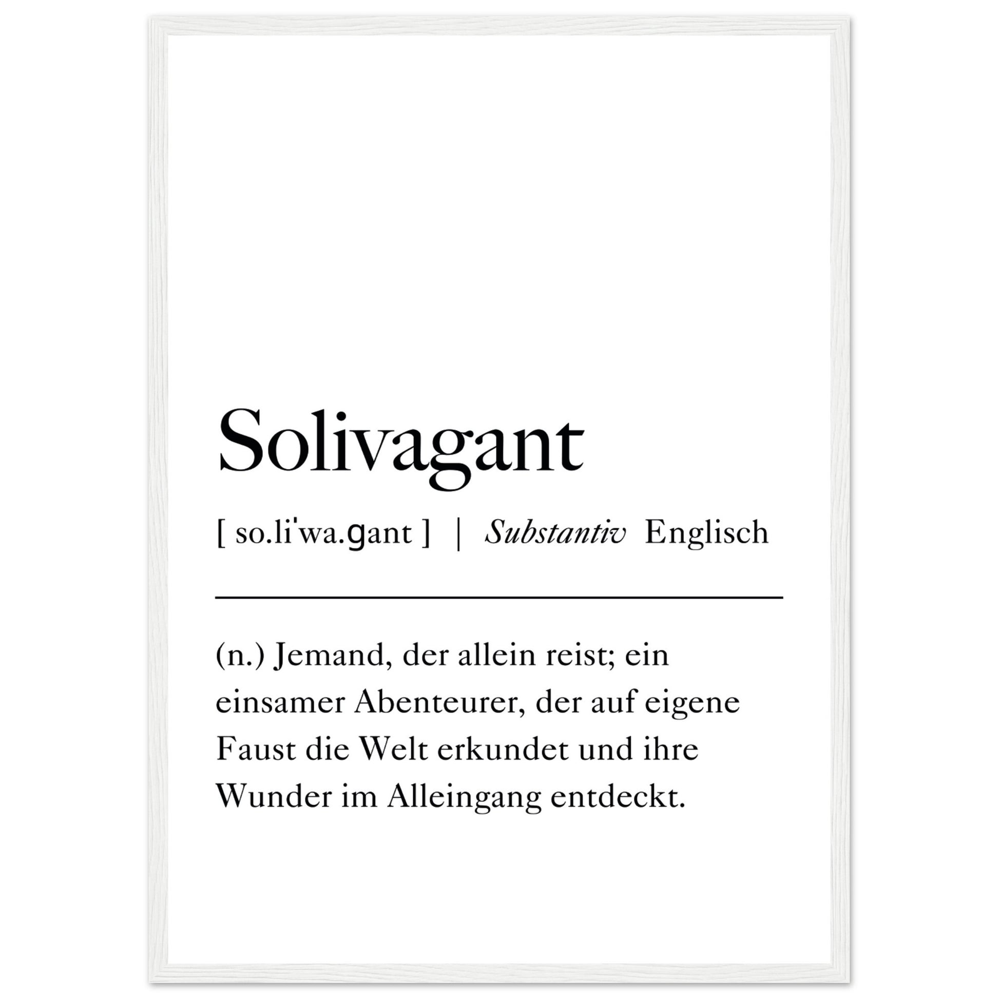 Solivagant Definition - Aurora Designs