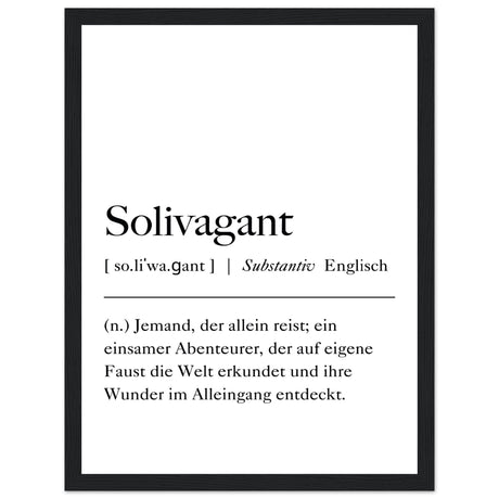 Solivagant Definition - Aurora Designs