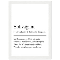 Solivagant Definition - Aurora Designs