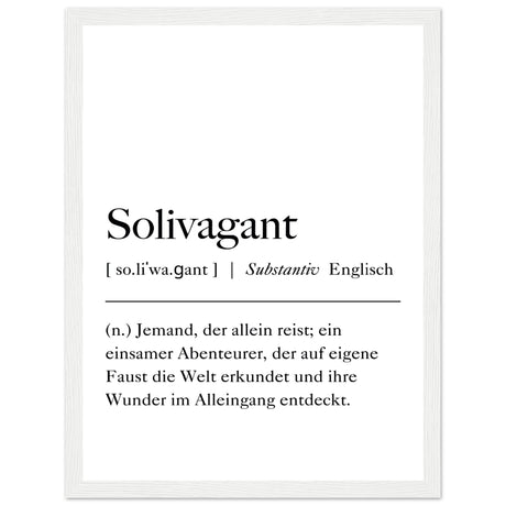 Solivagant Definition - Aurora Designs