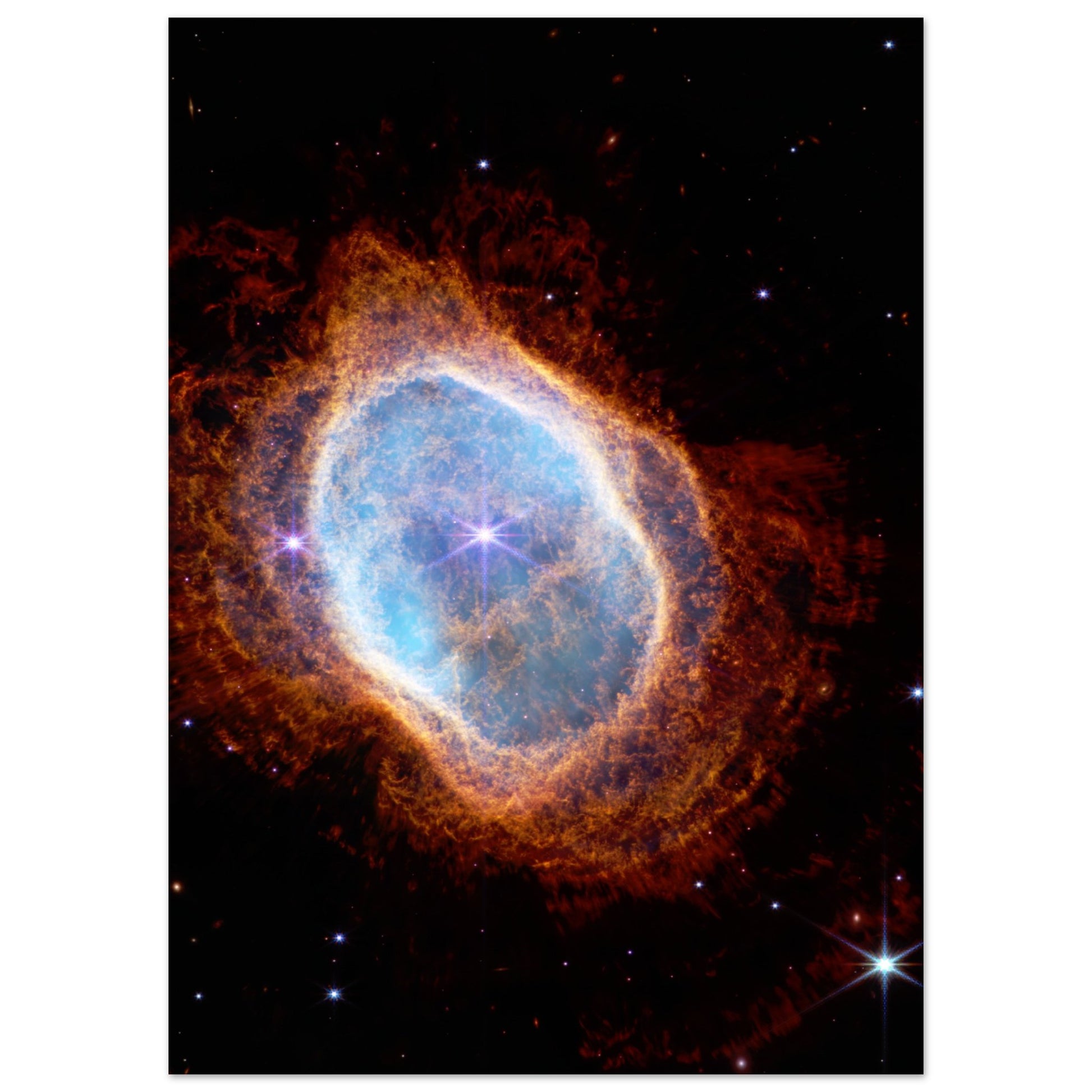 Southern Ring Nebula NGC 3132 - James - Webb - Weltraumteleskop - Aurora Designs