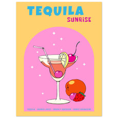 Tequila Sunrise Cocktail - Aurora Designs