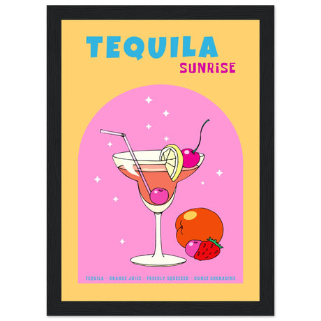 Tequila Sunrise Cocktail - Aurora Designs