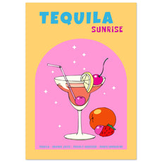 Tequila Sunrise Cocktail - Aurora Designs