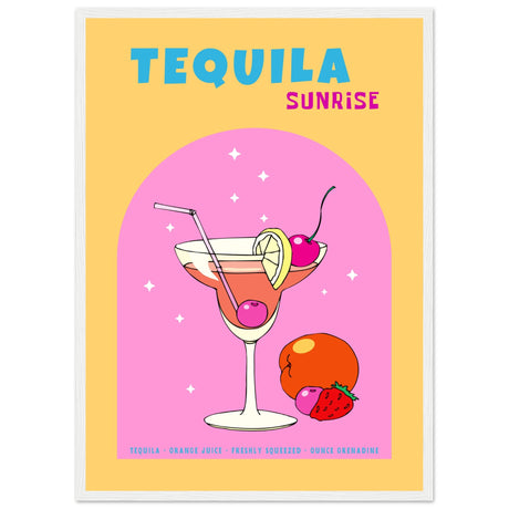 Tequila Sunrise Cocktail - Aurora Designs