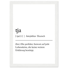 Tja Definition - Aurora Designs