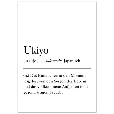 Ukiyo Definition - Aurora Designs