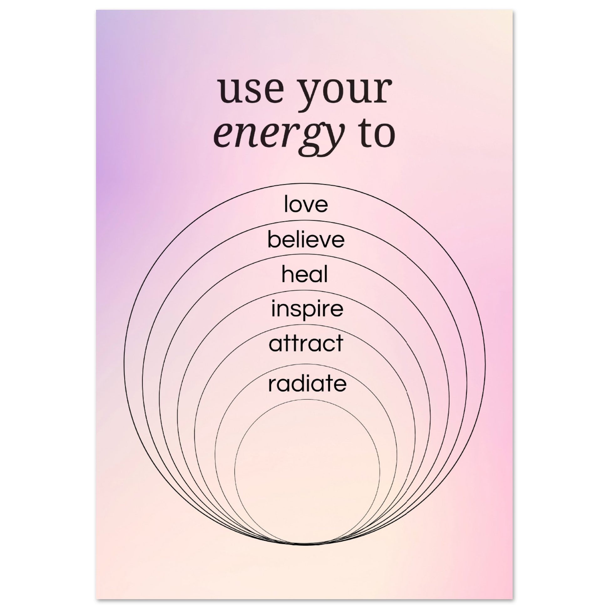 Use your energy to - Aurora Designs