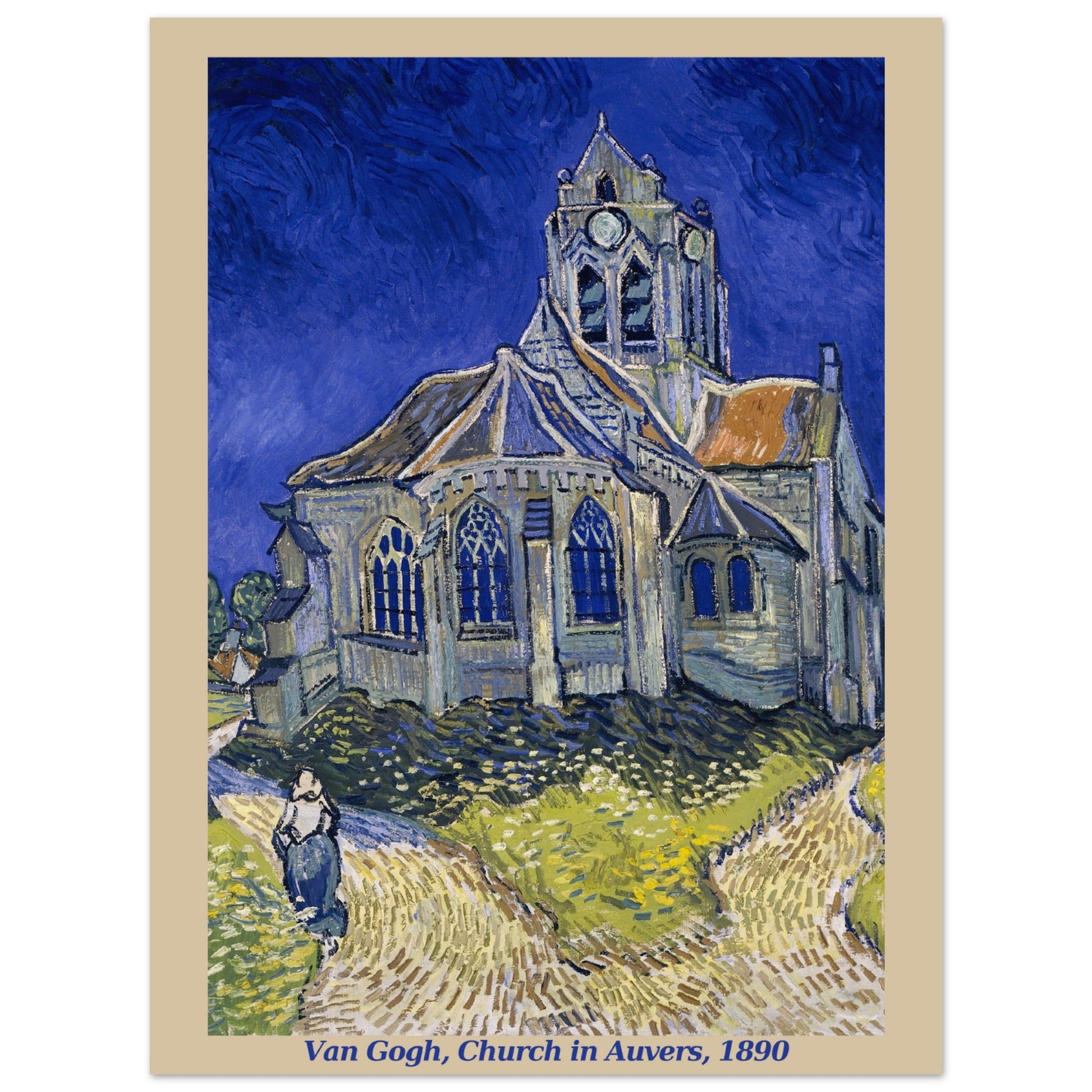 Vincent van Gogh - Die Kirche von Auvers, 1890 V.1 - Aurora Designs