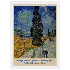 Vincent van Gogh - Landstraße mit Zypressen, 1890 - Aurora Designs