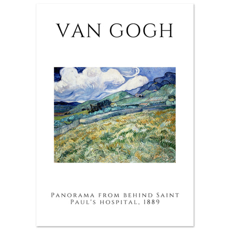 Vincent van Gogh - Panorama hinter dem Hospital Saint - Paul, 1889 - Aurora Designs