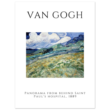 Vincent van Gogh - Panorama hinter dem Hospital Saint - Paul, 1889 - Aurora Designs