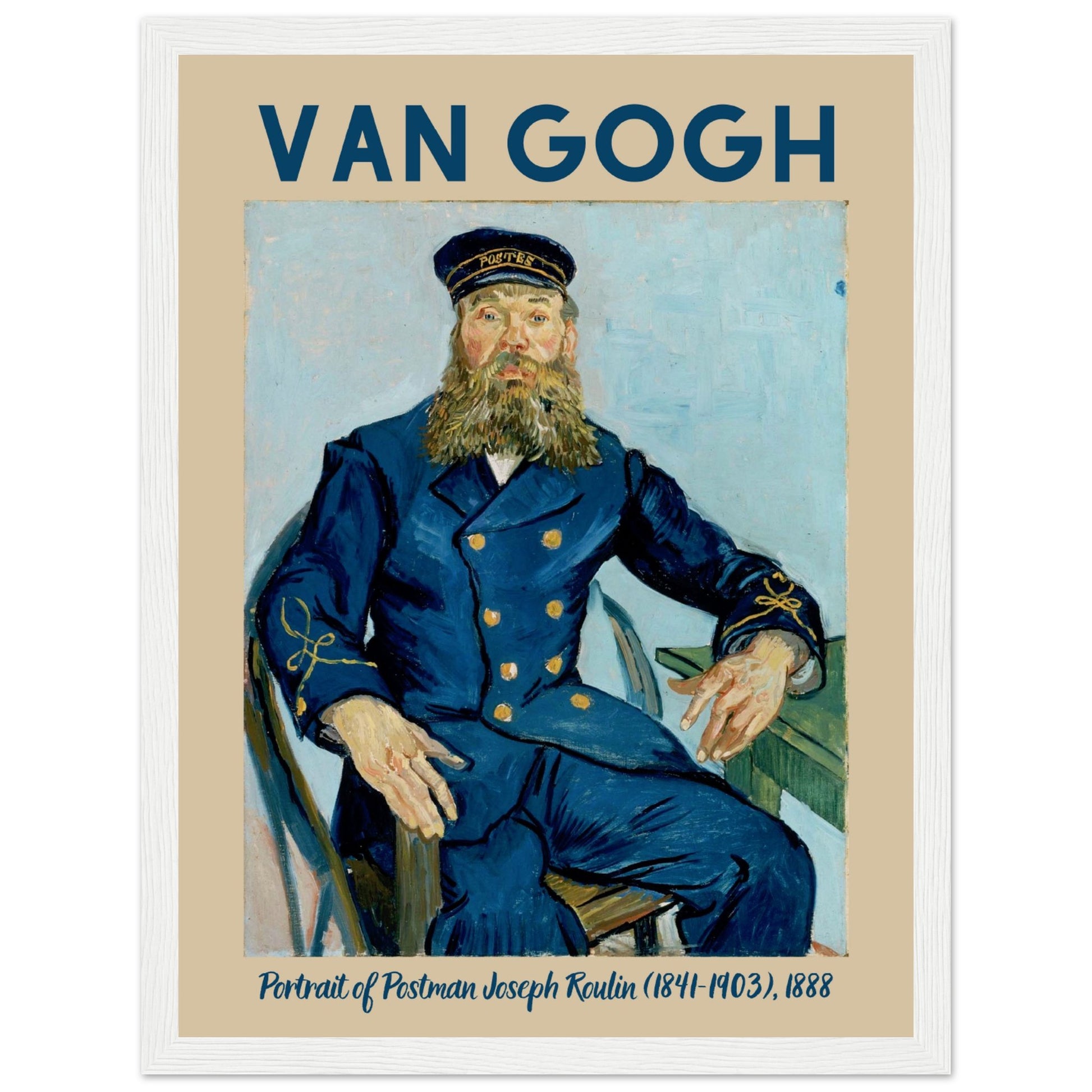 Vincent van Gogh - Porträt des Postboten Joseph Roulin, 1888 - Aurora Designs