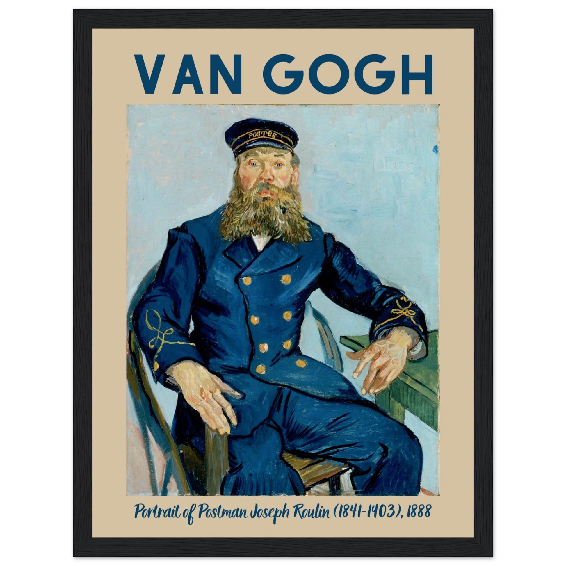 Vincent van Gogh - Porträt des Postboten Joseph Roulin, 1888 - Aurora Designs