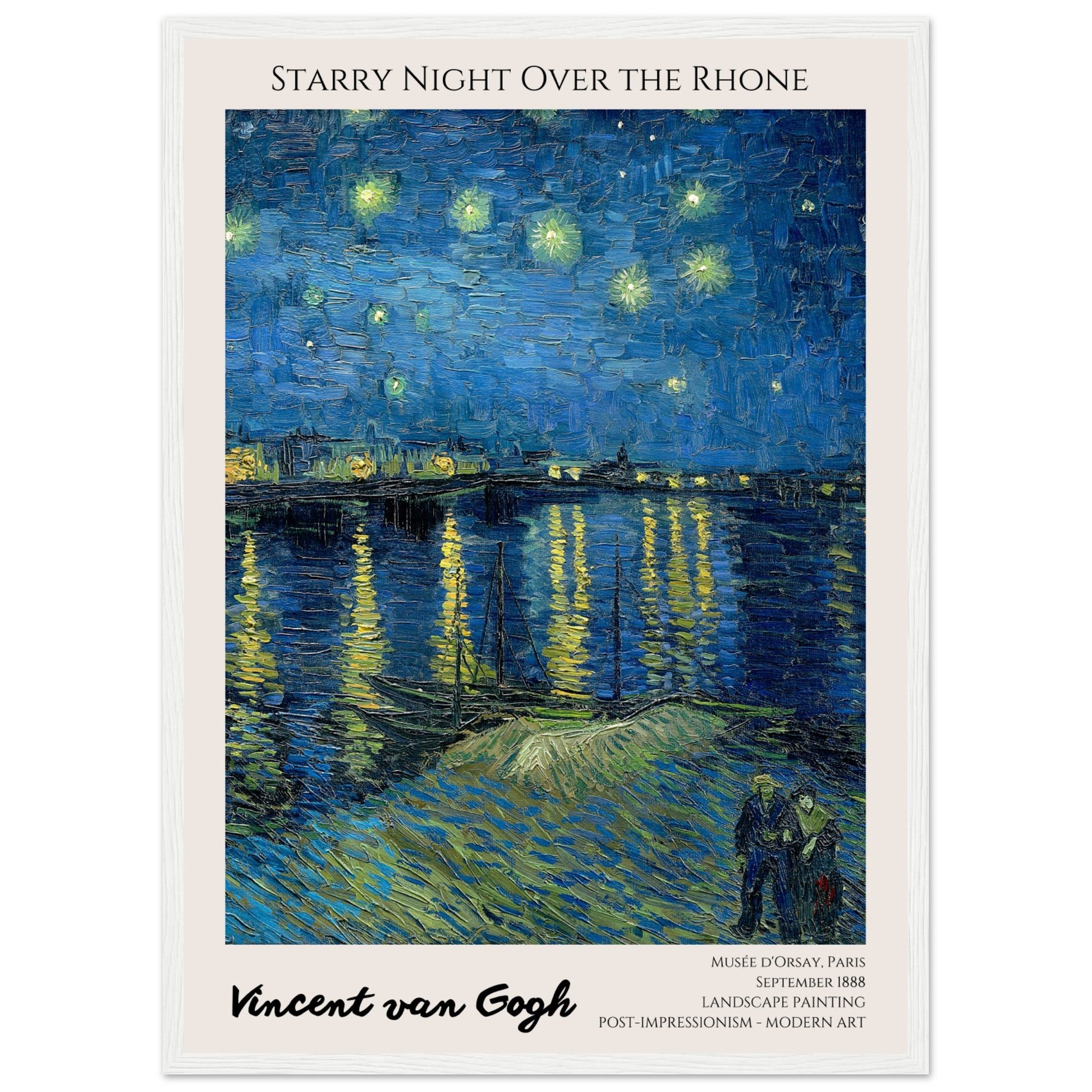 Vincent van Gogh - Sternennacht über der Rhone, 1888 V.1 - Aurora Designs