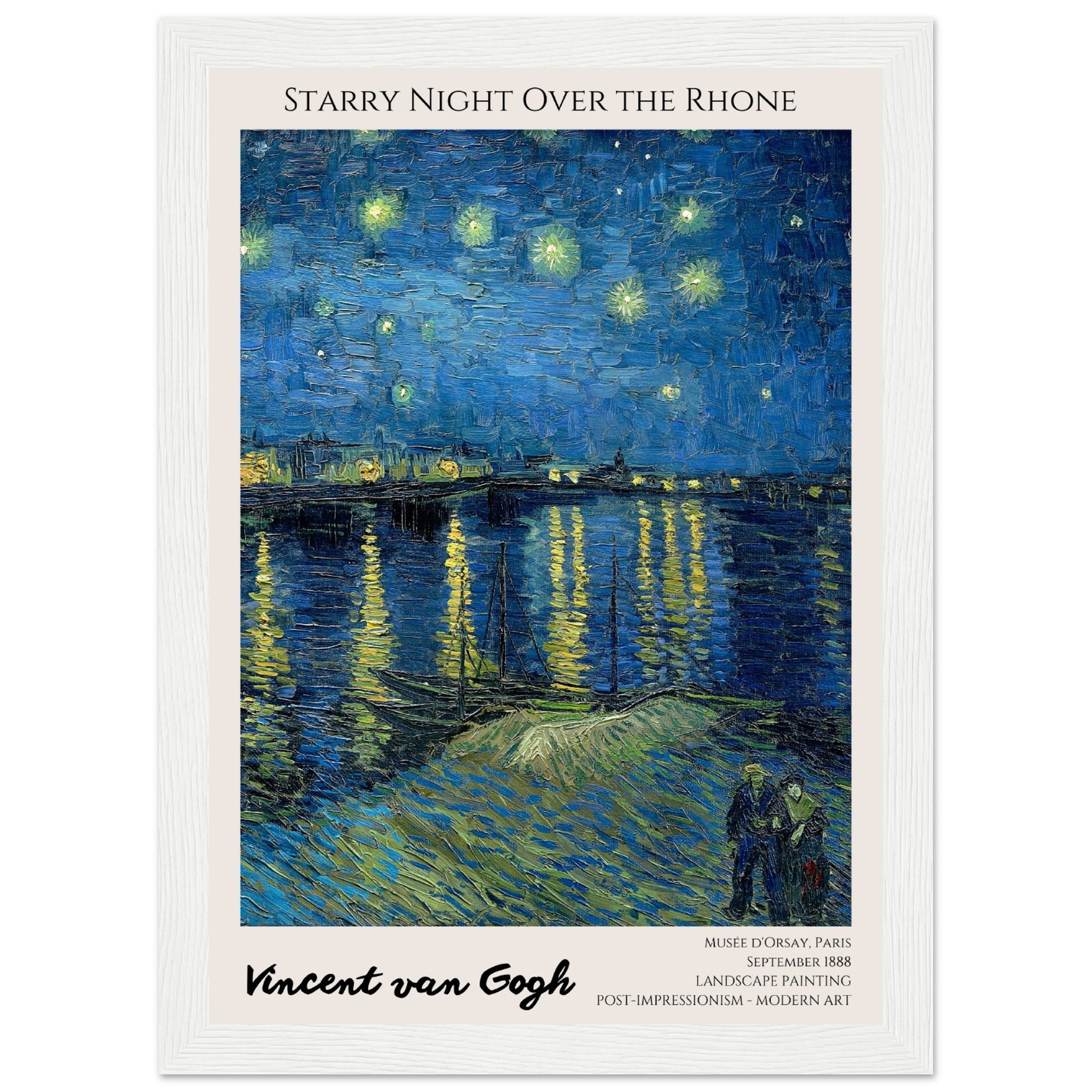 Vincent van Gogh - Sternennacht über der Rhone, 1888 V.1 - Aurora Designs