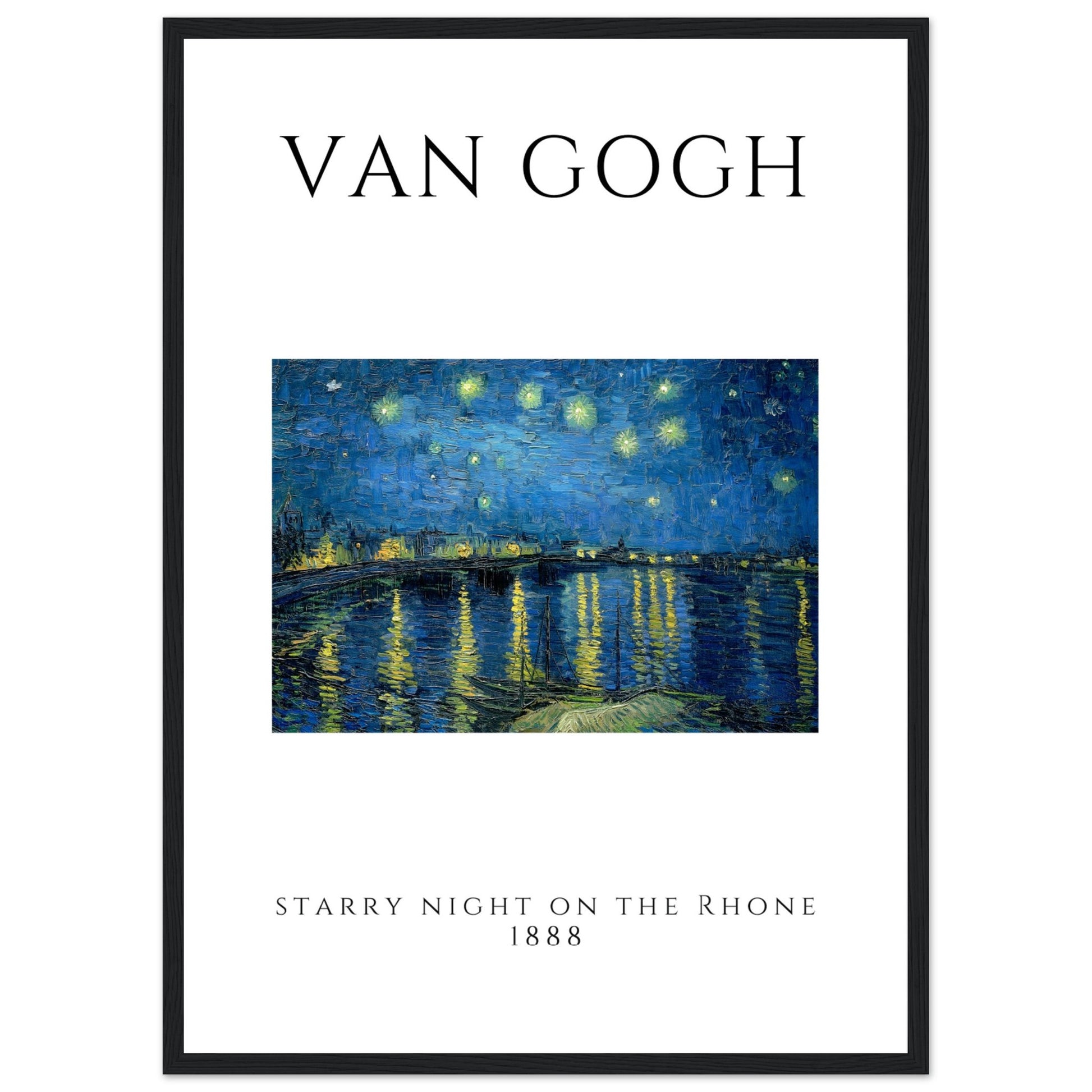 Vincent van Gogh - Sternennacht über der Rhone, 1888 V.2 - Aurora Designs