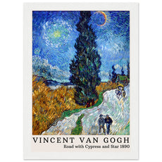 Vincent van Gogh - Straße mit Zypresse und Stern - Aurora Designs