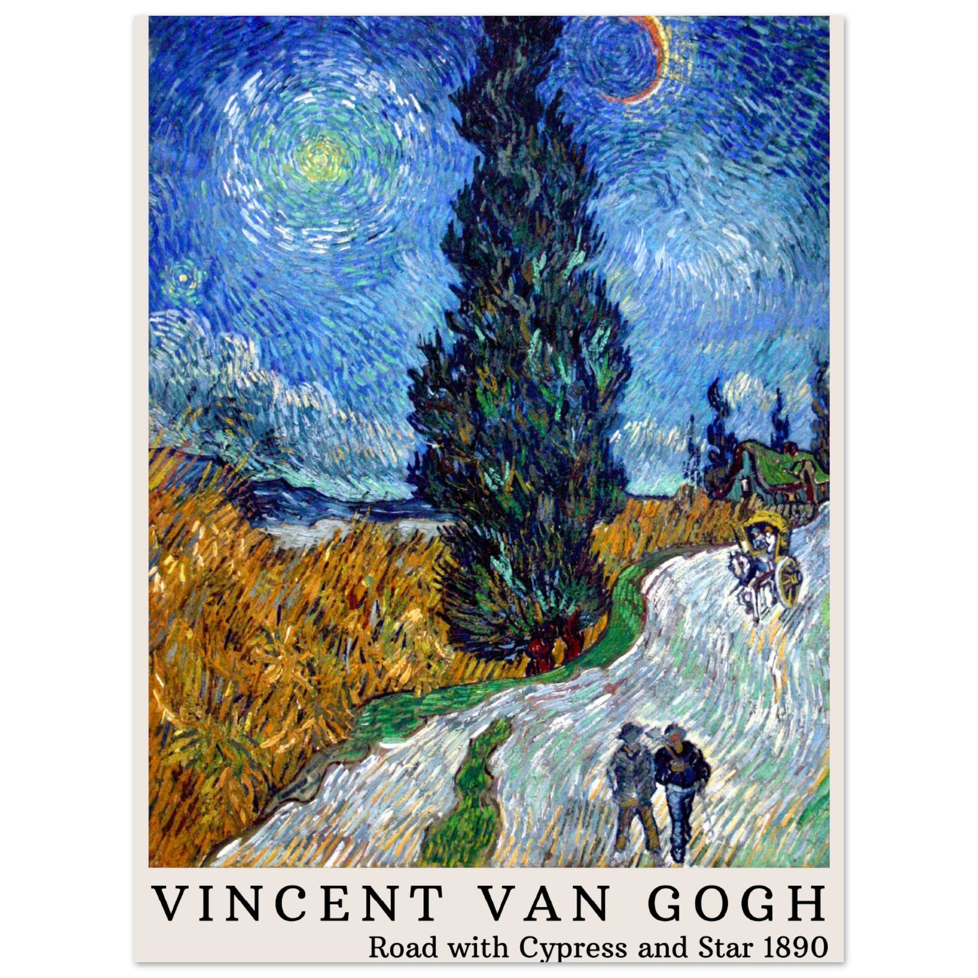 Vincent van Gogh - Straße mit Zypresse und Stern - Aurora Designs