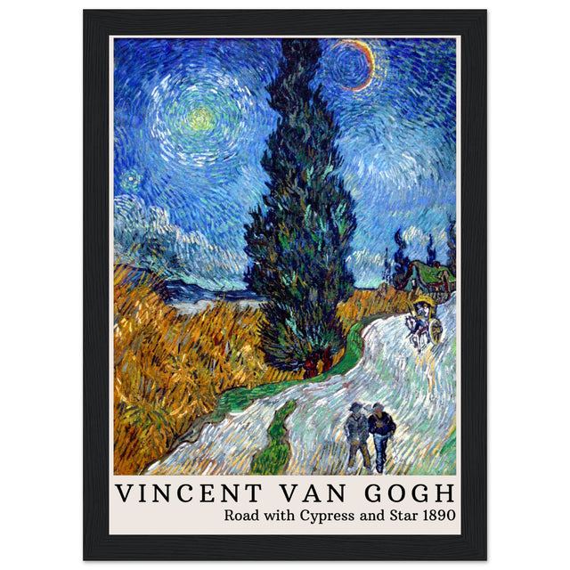 Vincent van Gogh - Straße mit Zypresse und Stern - Aurora Designs