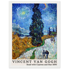 Vincent van Gogh - Straße mit Zypresse und Stern - Aurora Designs