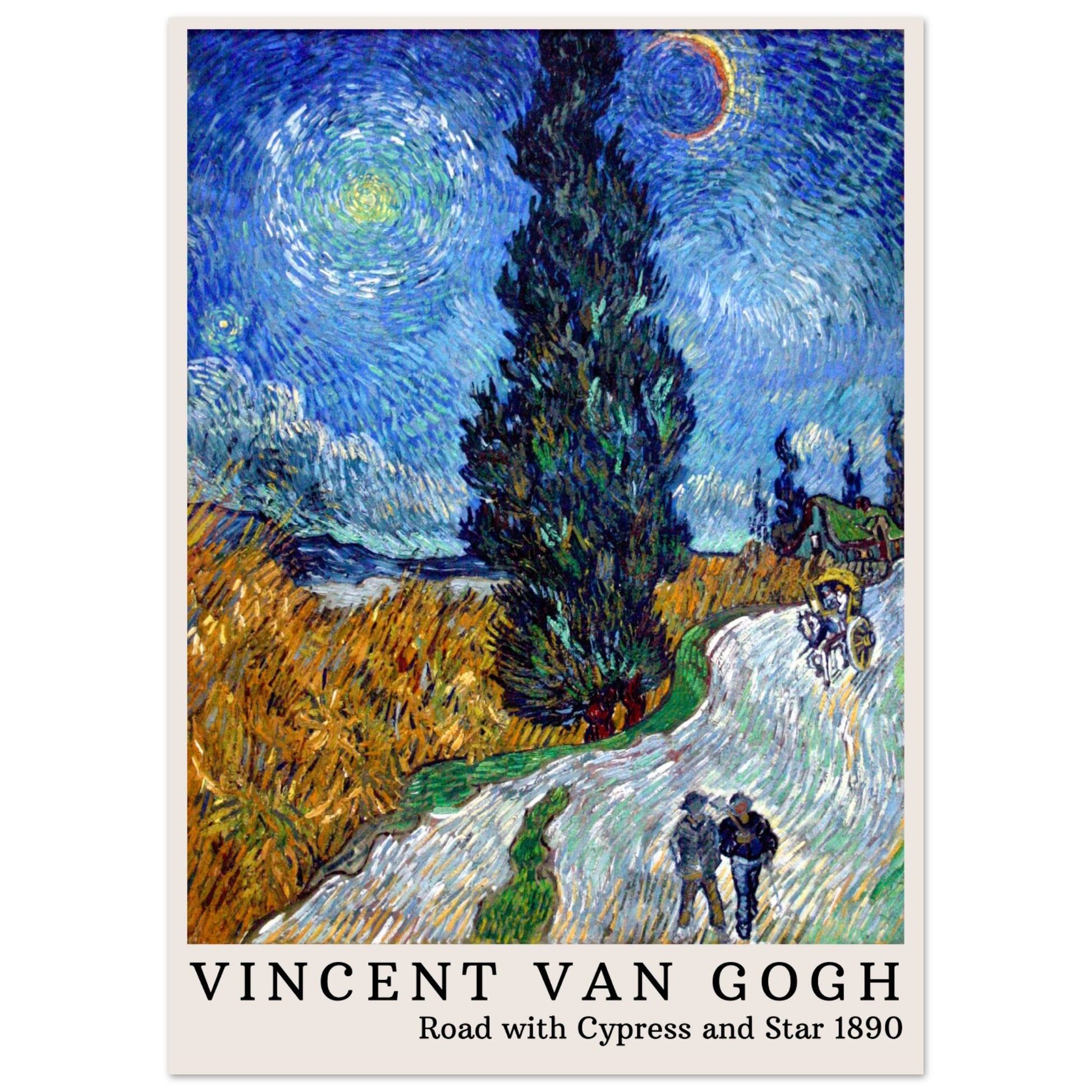 Vincent van Gogh - Straße mit Zypresse und Stern - Aurora Designs