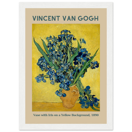 Vincent van Gogh - Vase mit Iris vor gelbem Hintergrund, 1890 - Aurora Designs