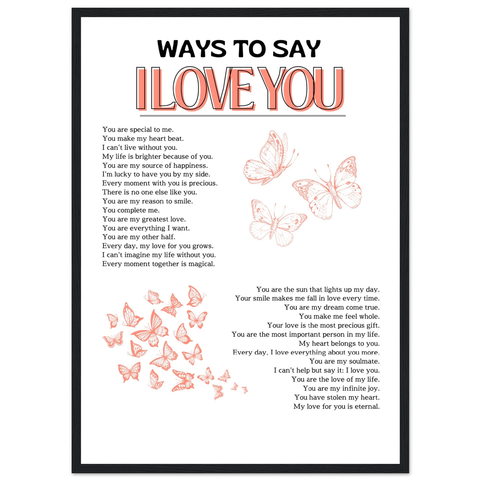 Ways to say I love you - Aurora Designs