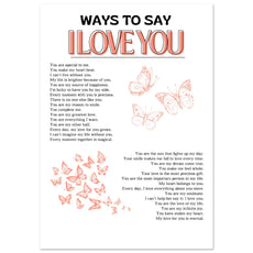 Ways to say I love you - Aurora Designs