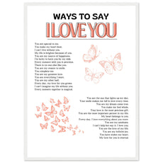 Ways to say I love you - Aurora Designs