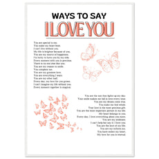 Ways to say I love you - Aurora Designs