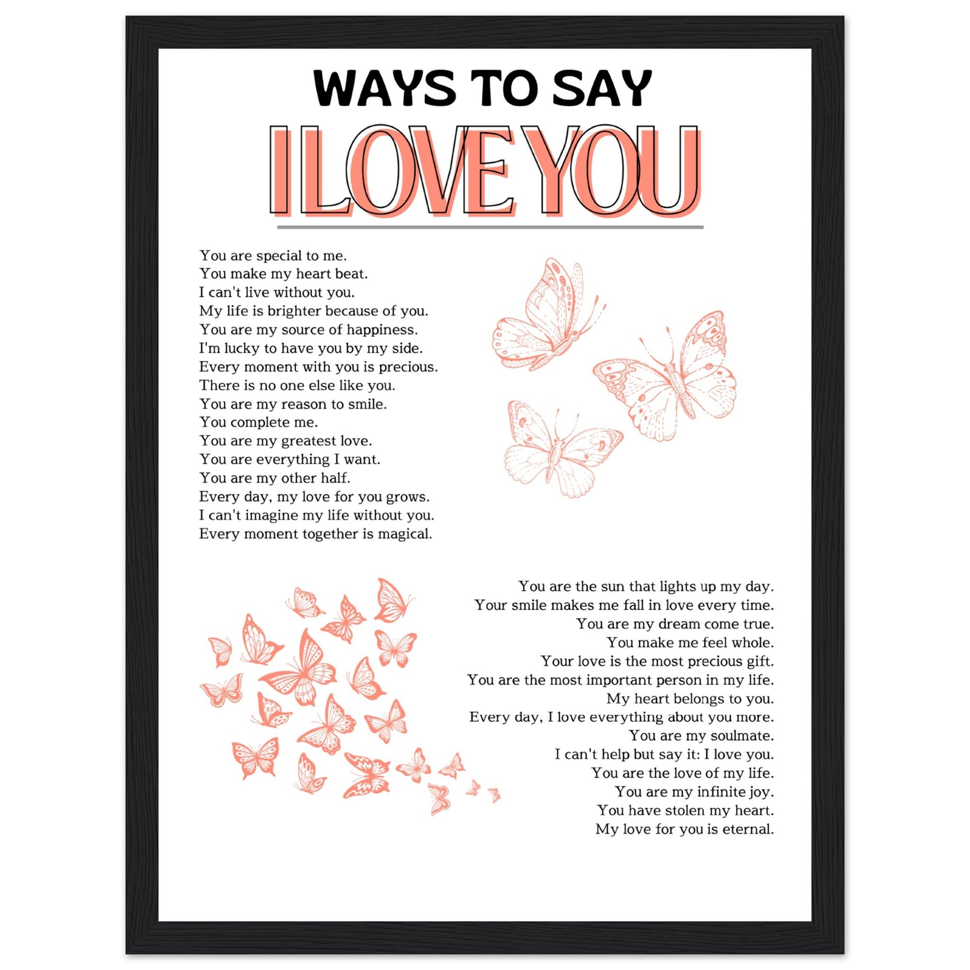 Ways to say I love you - Aurora Designs