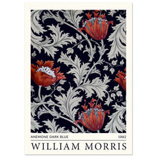 William Morris - Anemone Dunkelblau, 1882 - Aurora Designs