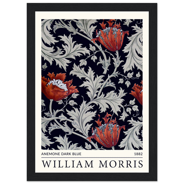 William Morris - Anemone Dunkelblau, 1882 - Aurora Designs