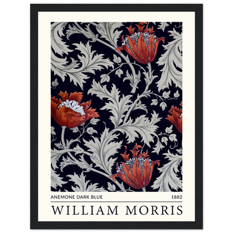 William Morris - Anemone Dunkelblau, 1882 - Aurora Designs