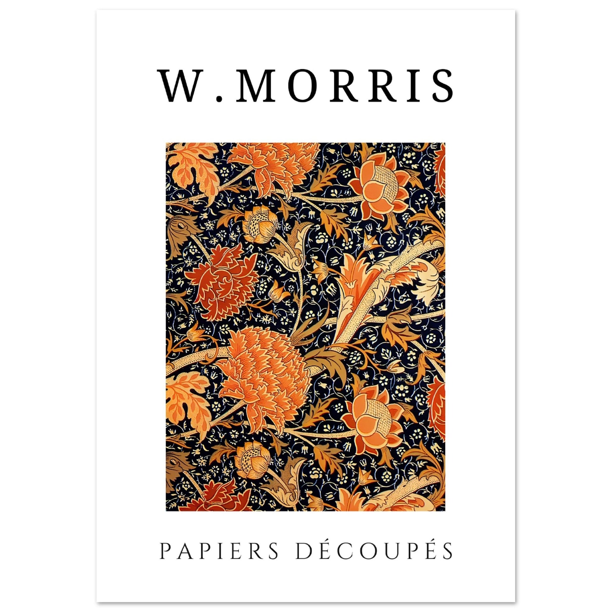 William Morris - Cray Blau und Orange - Aurora Designs