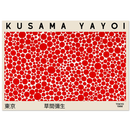 Yayoi Kusama - Red Dots V.3 - Aurora Designs